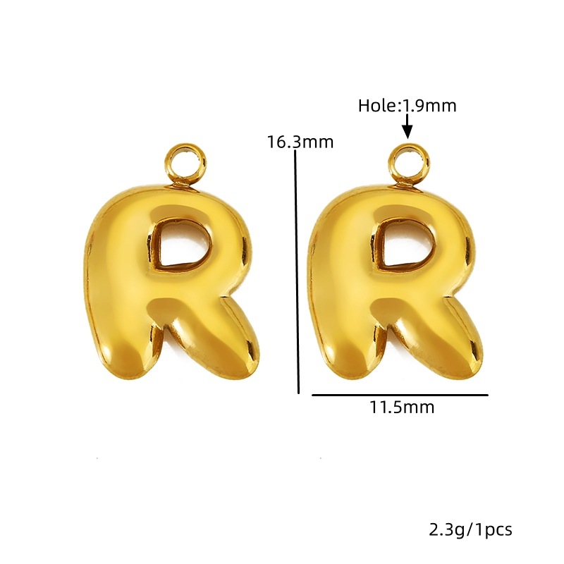 36:Golden letter-r