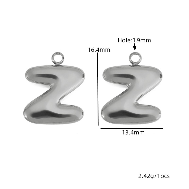 51:Steel color letter-z