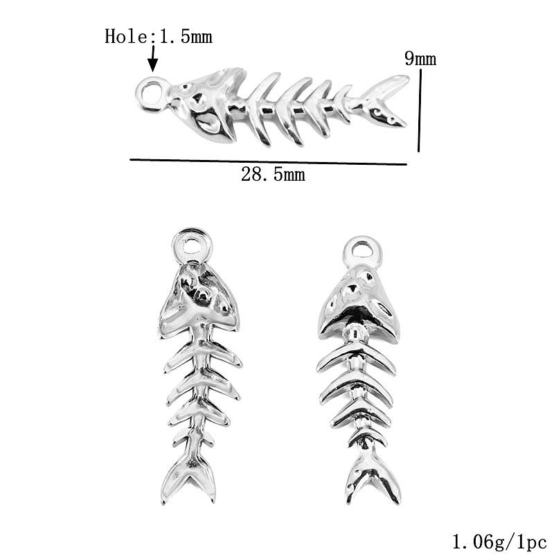 Steel color fish bone