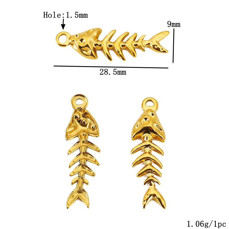 Golden fish bones