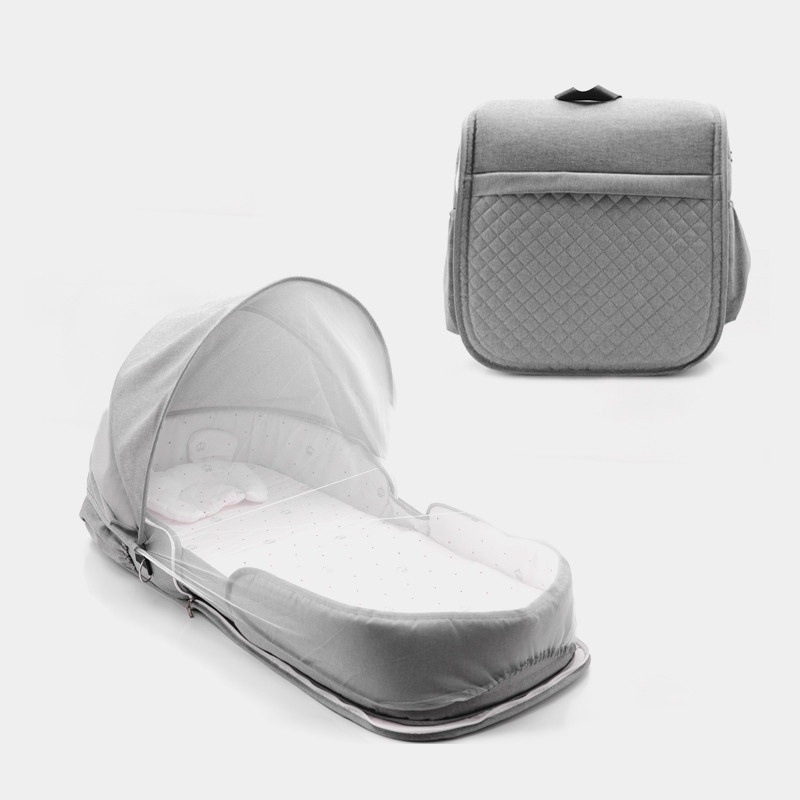 Light Gray + mosquito net + cotton pad