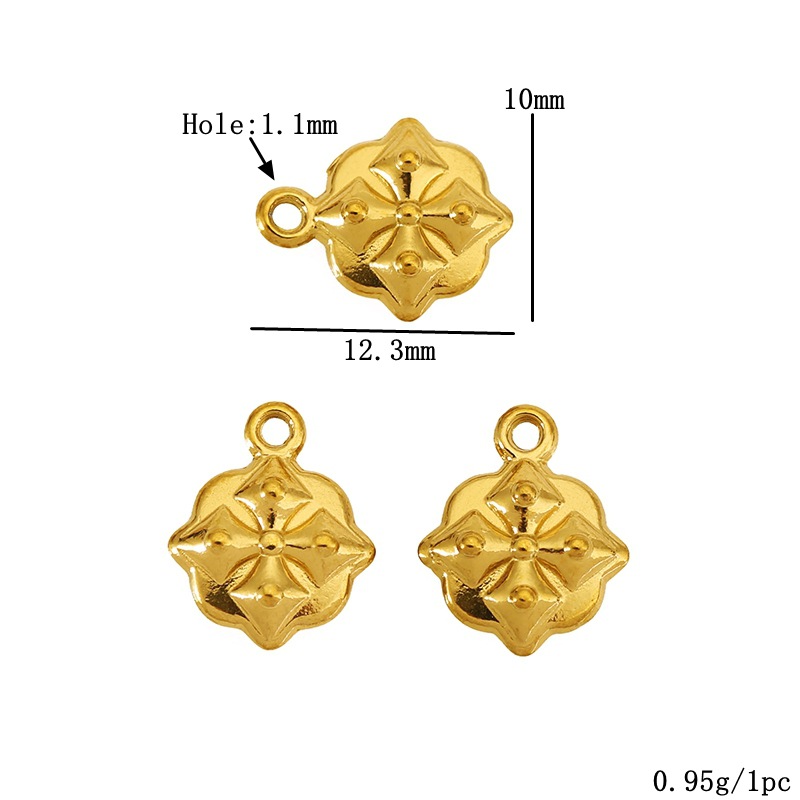 Golden chrome hearts cross 1512