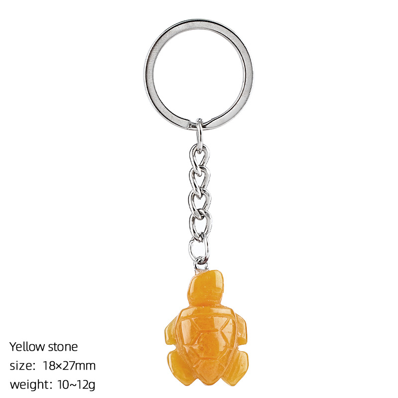 4:Topaz turtle keychain