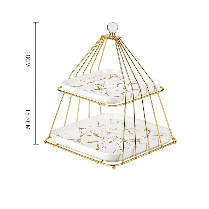 Two layers (gold frame   platinum plate   diamond top)