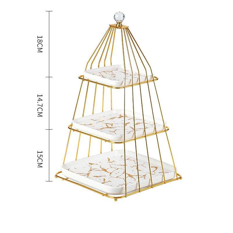 Three layers (gold frame   platinum plate   diamond top)
