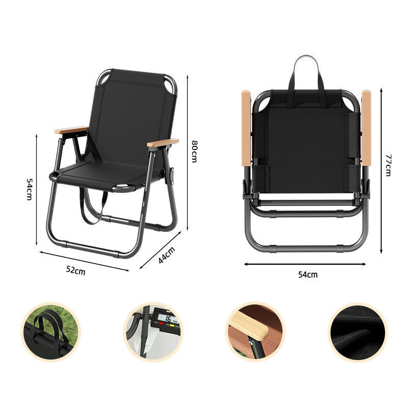 18mm black beech extra large chair