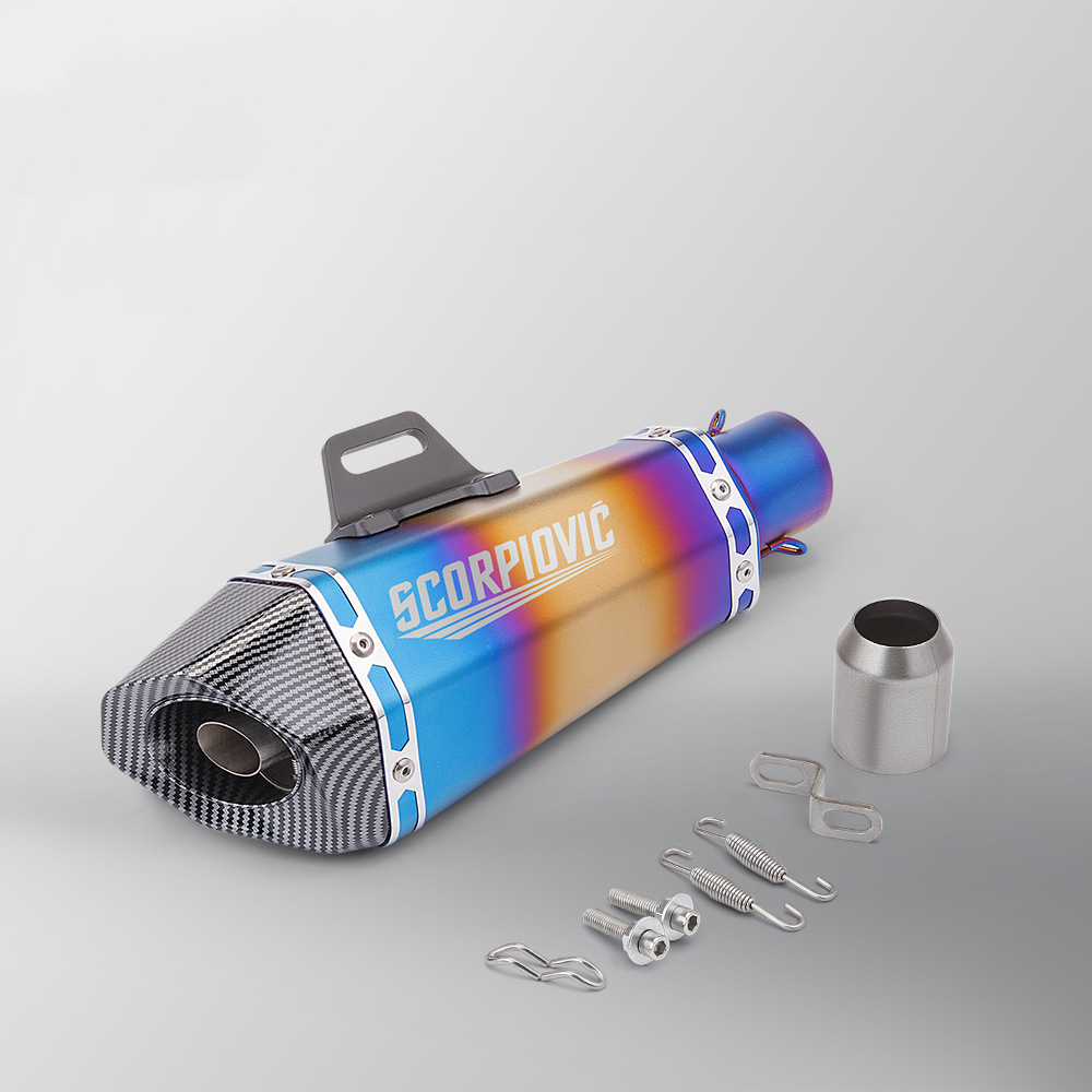 Tapered Hexagon-Frosted Burned Blue Imitation Carbon Head