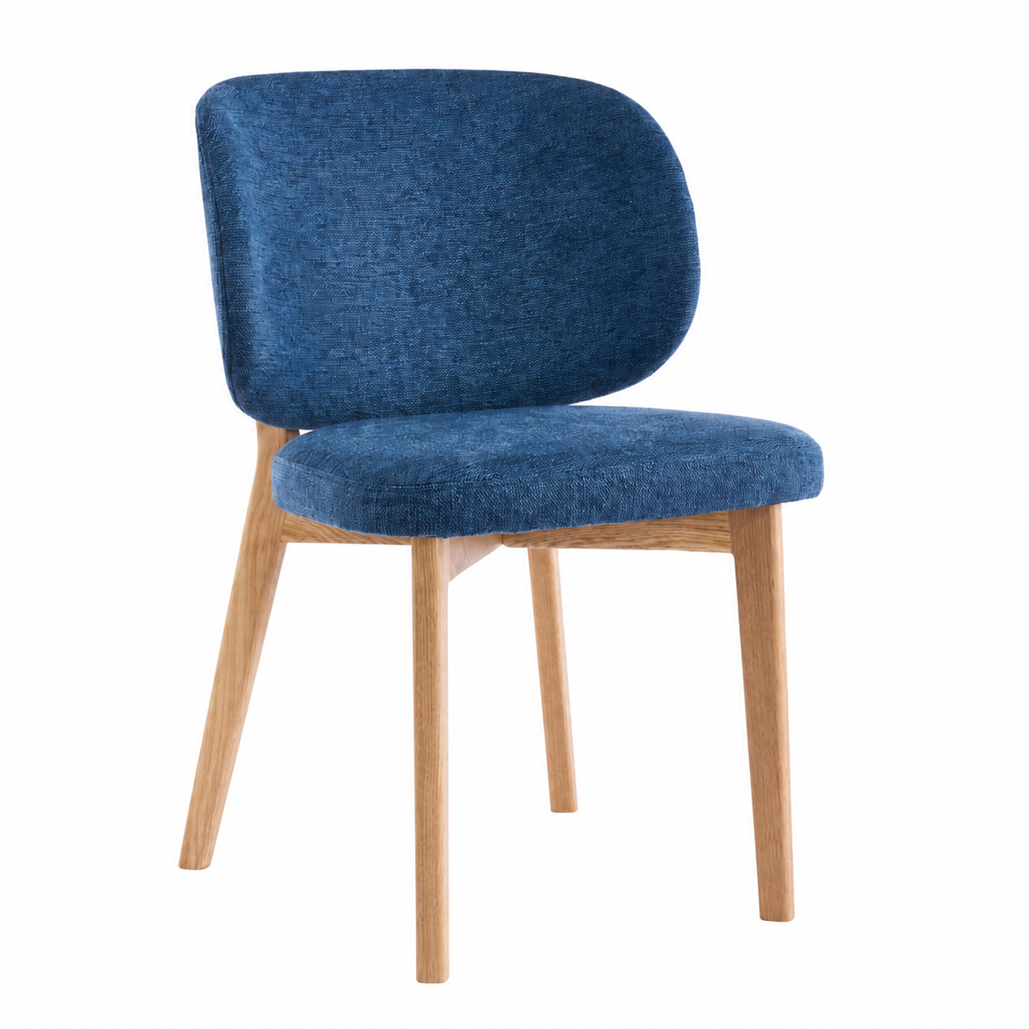 Rubber wood + royal blue