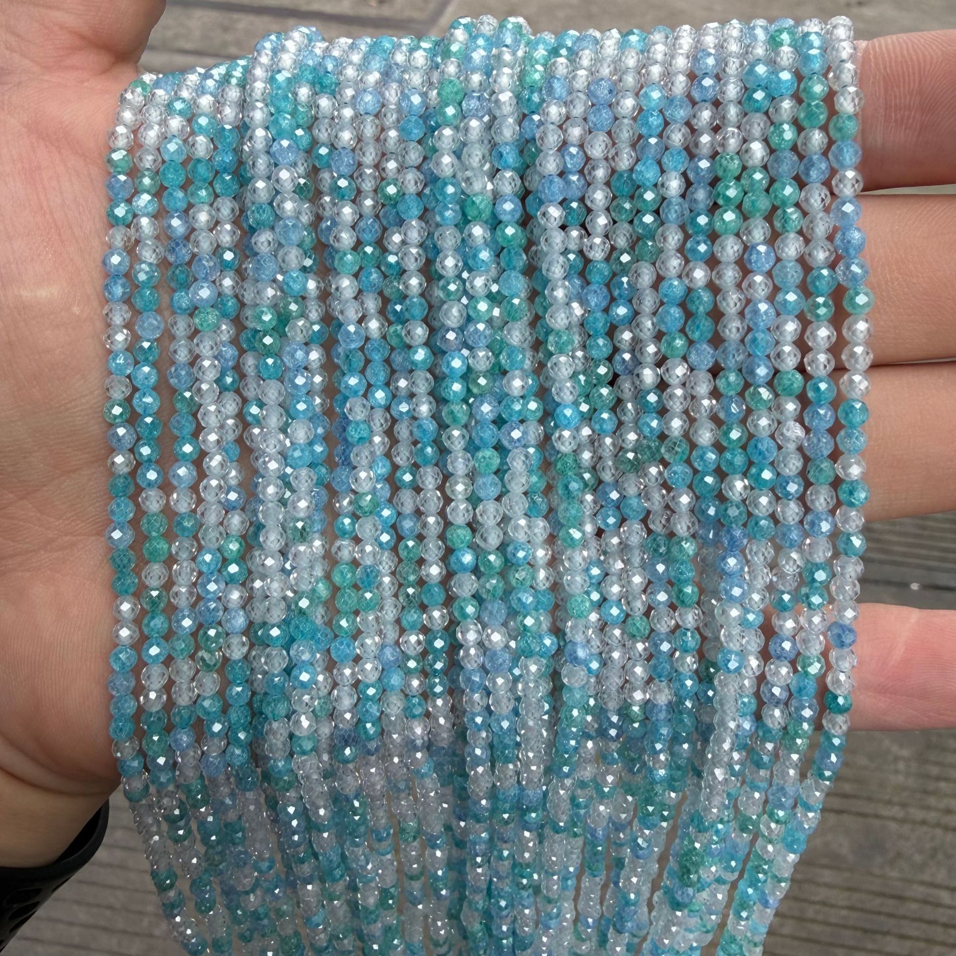 9:Aqua blue colored zirconium