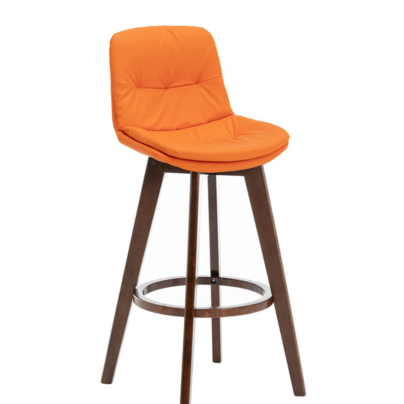 Brown frame orange leather