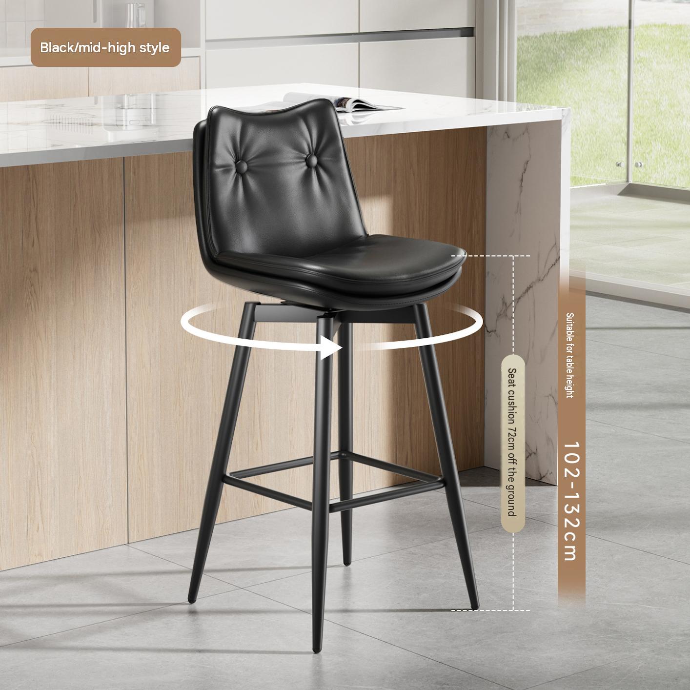 Rotating model-black-sitting height 72cm
