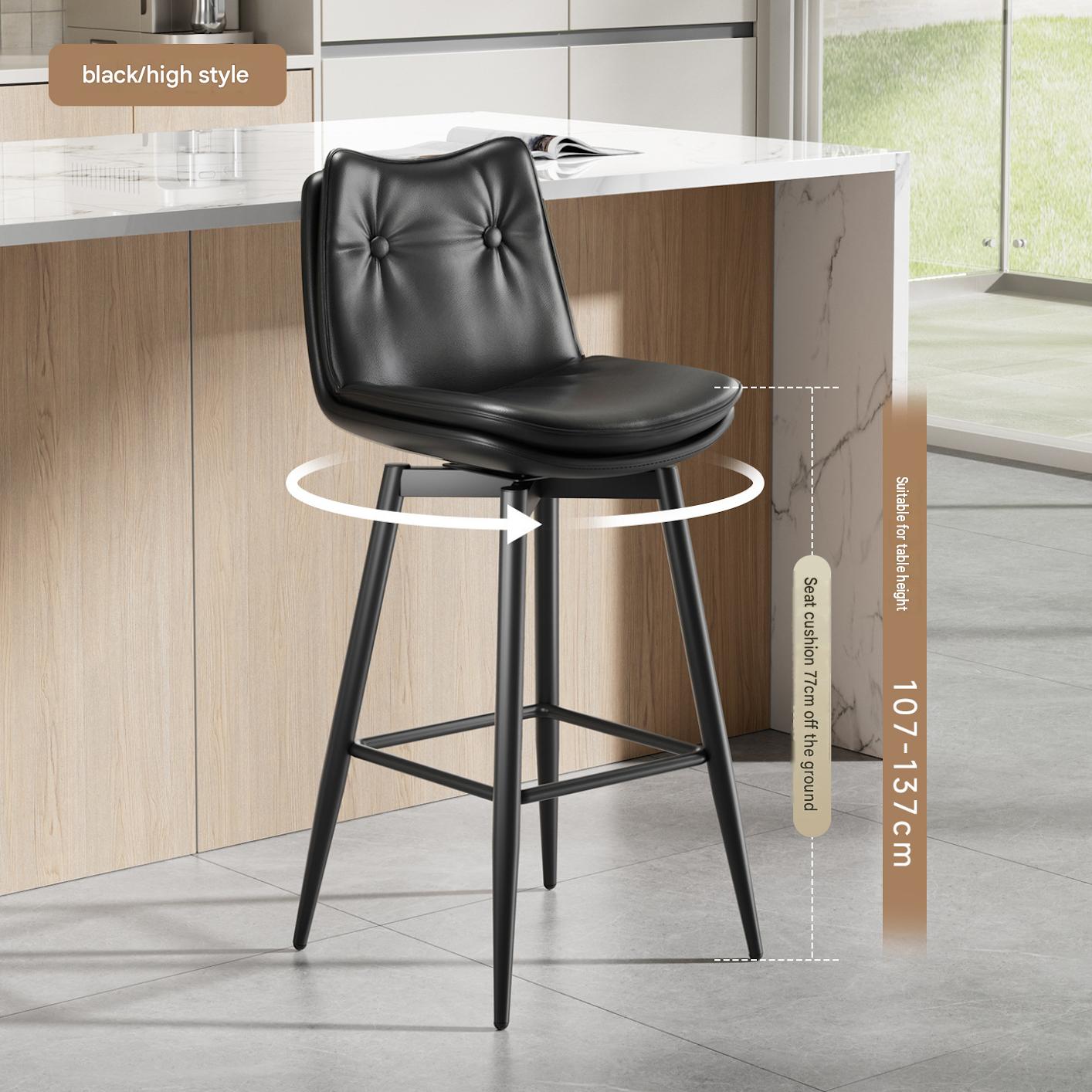 Rotating model - black - sitting height 77cm