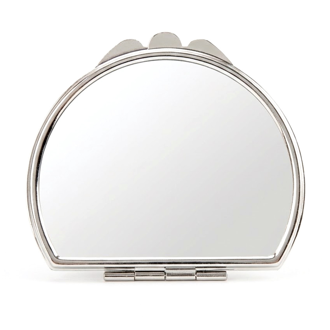 Semi-circular buckle cosmetic mirror 65*75mm