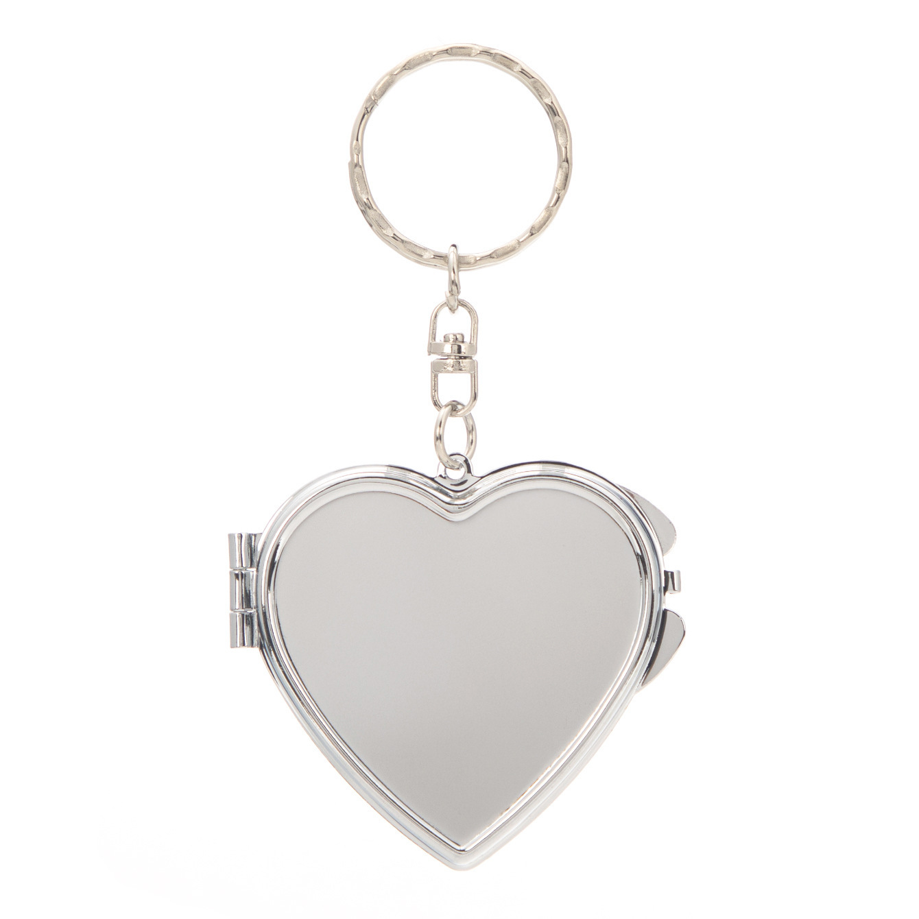 Heart-shaped buckle keychain cosmetic mirror 45*50
