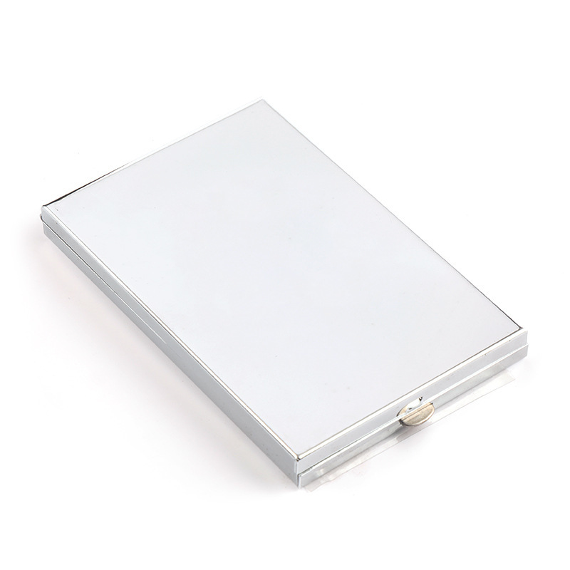 Rectangular button double-sided cosmetic mirror 60