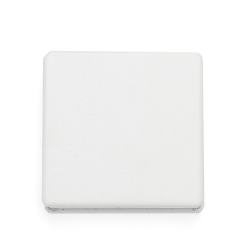 Square inner magnetic pu white leather cosmetic mi
