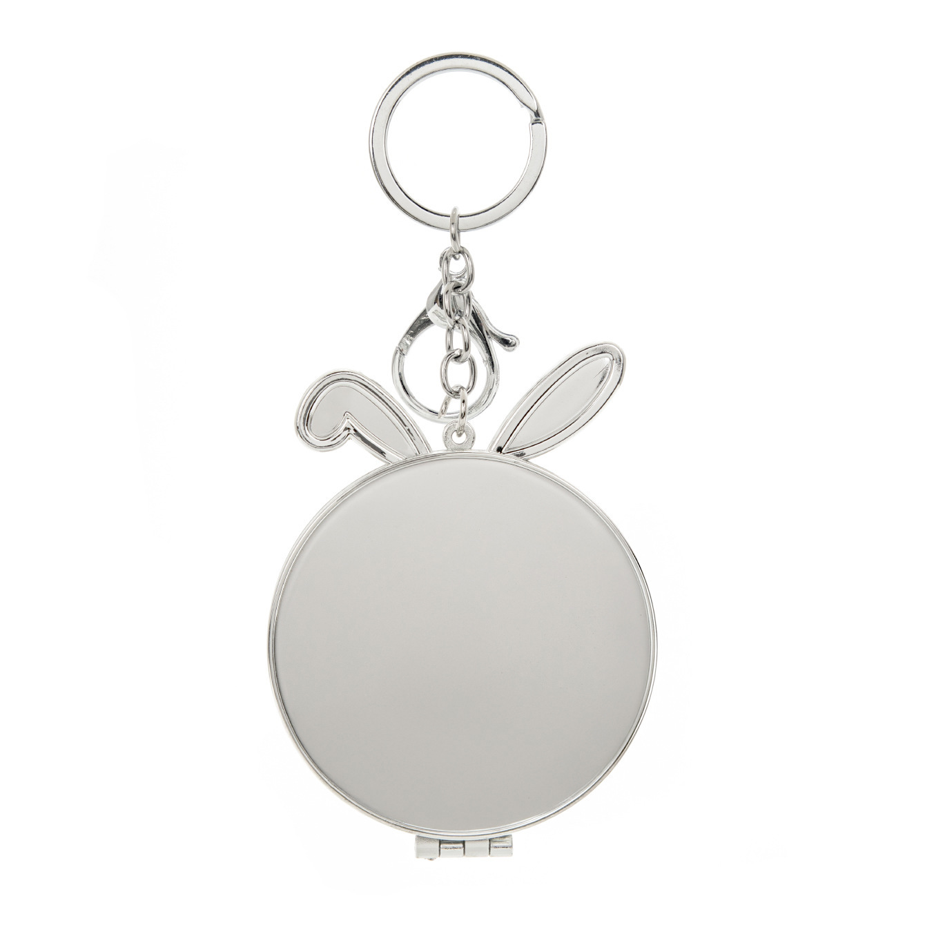 Rabbit face keychain cosmetic mirror 72*90mm