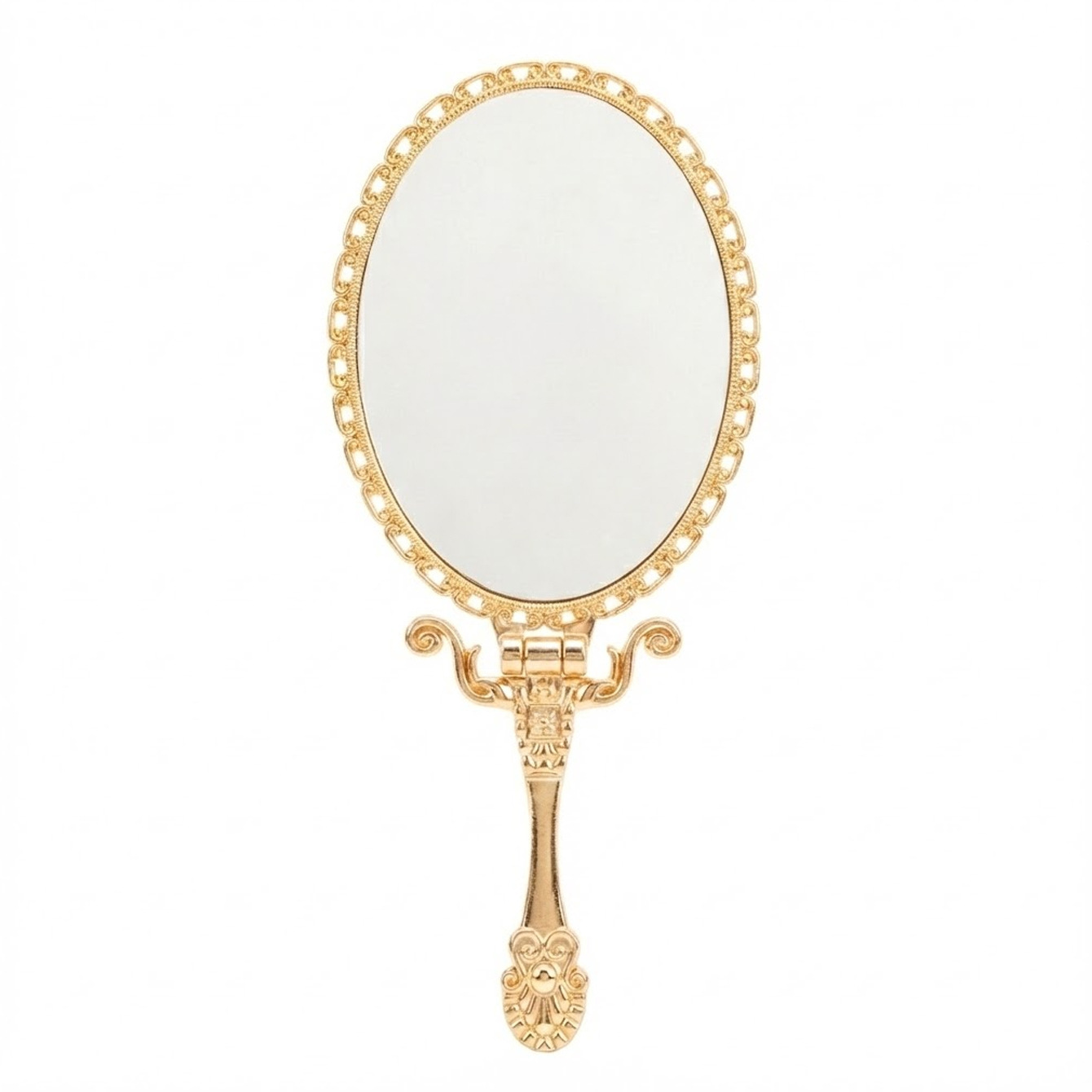 Zinc alloy handle mirror 178*76*9mm
