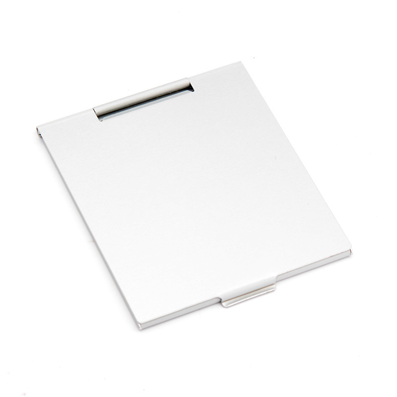 Rectangular folding desktop cosmetic aluminum mirr