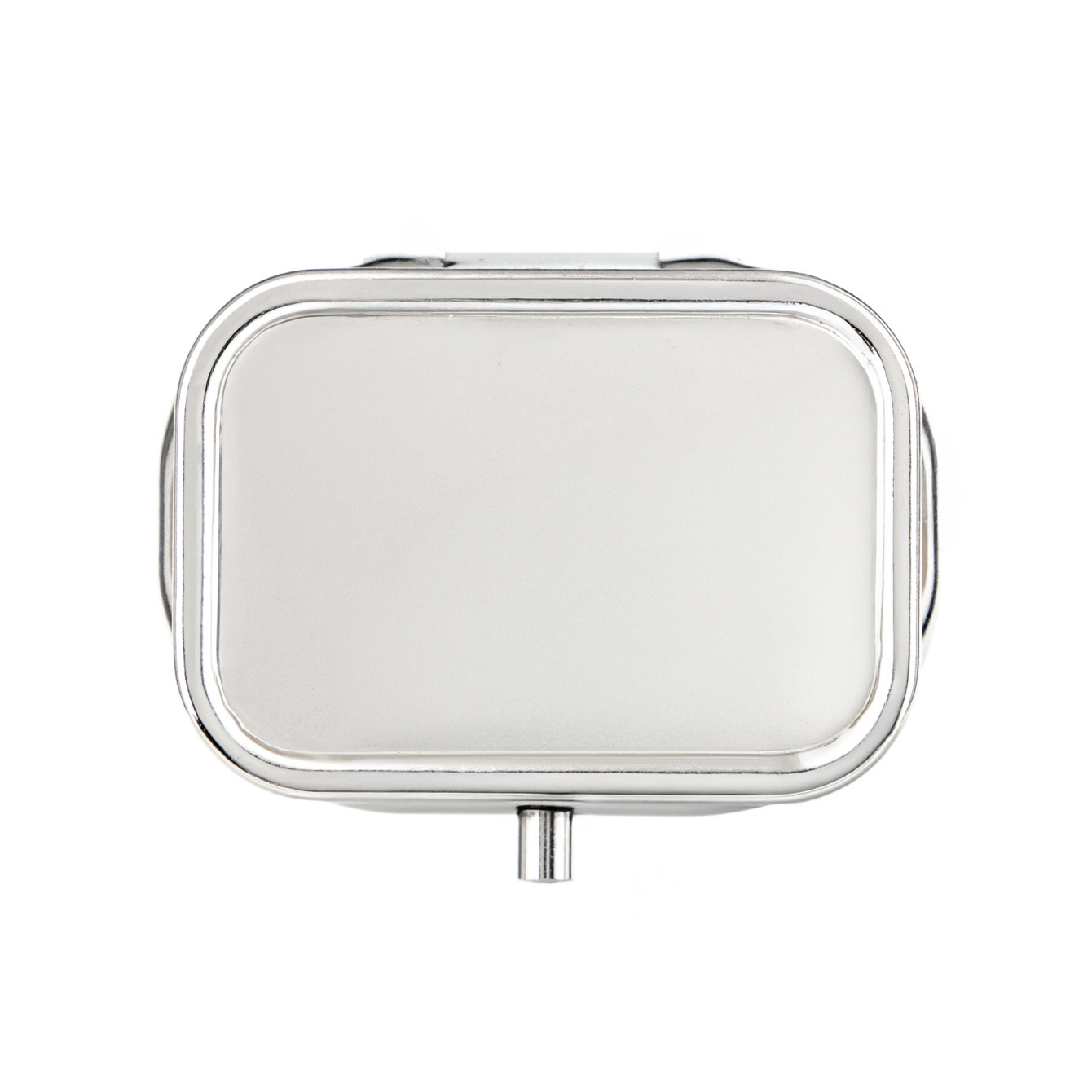 Rounded rectangular button pill box 43*55mm