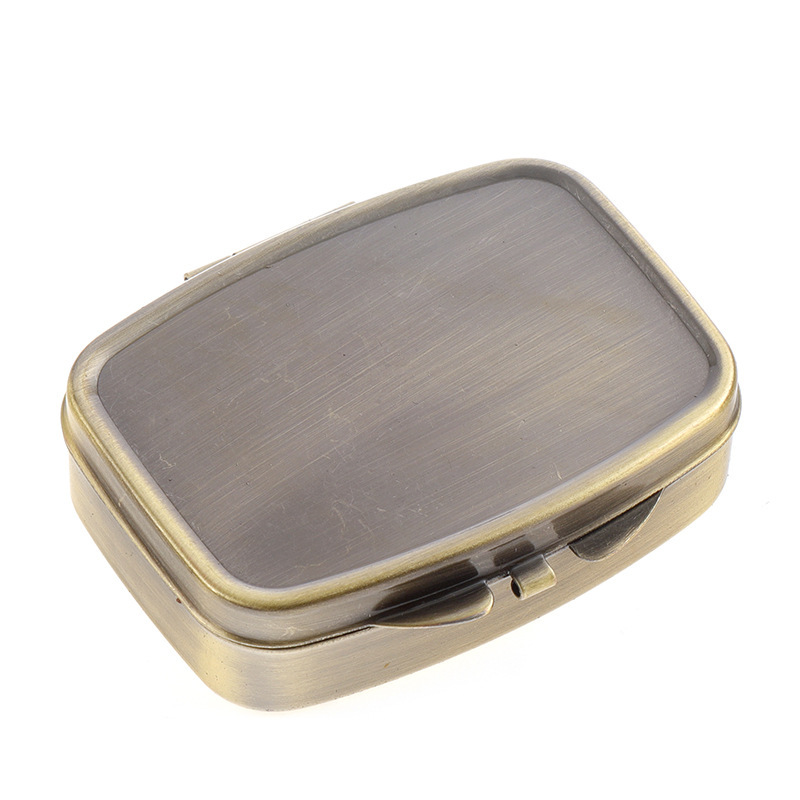 Rounded rectangular bayonet pill box 45*54*14mm