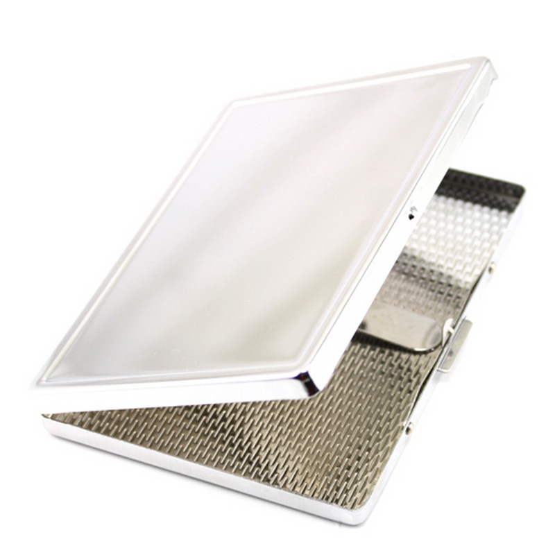 Rectangular button cigarette case 75*100*11mm