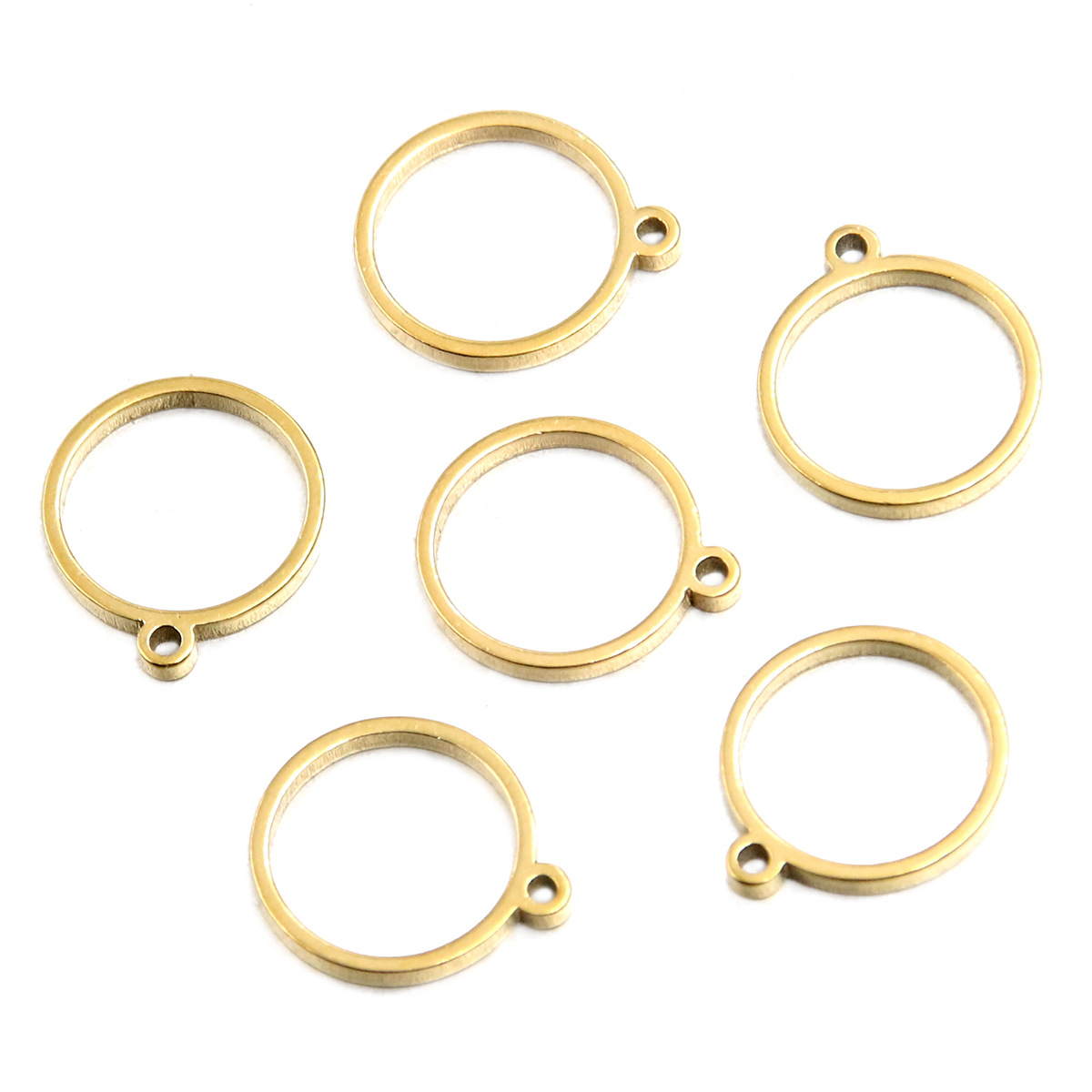 Golden round small 12x13x1.2mm0.3g