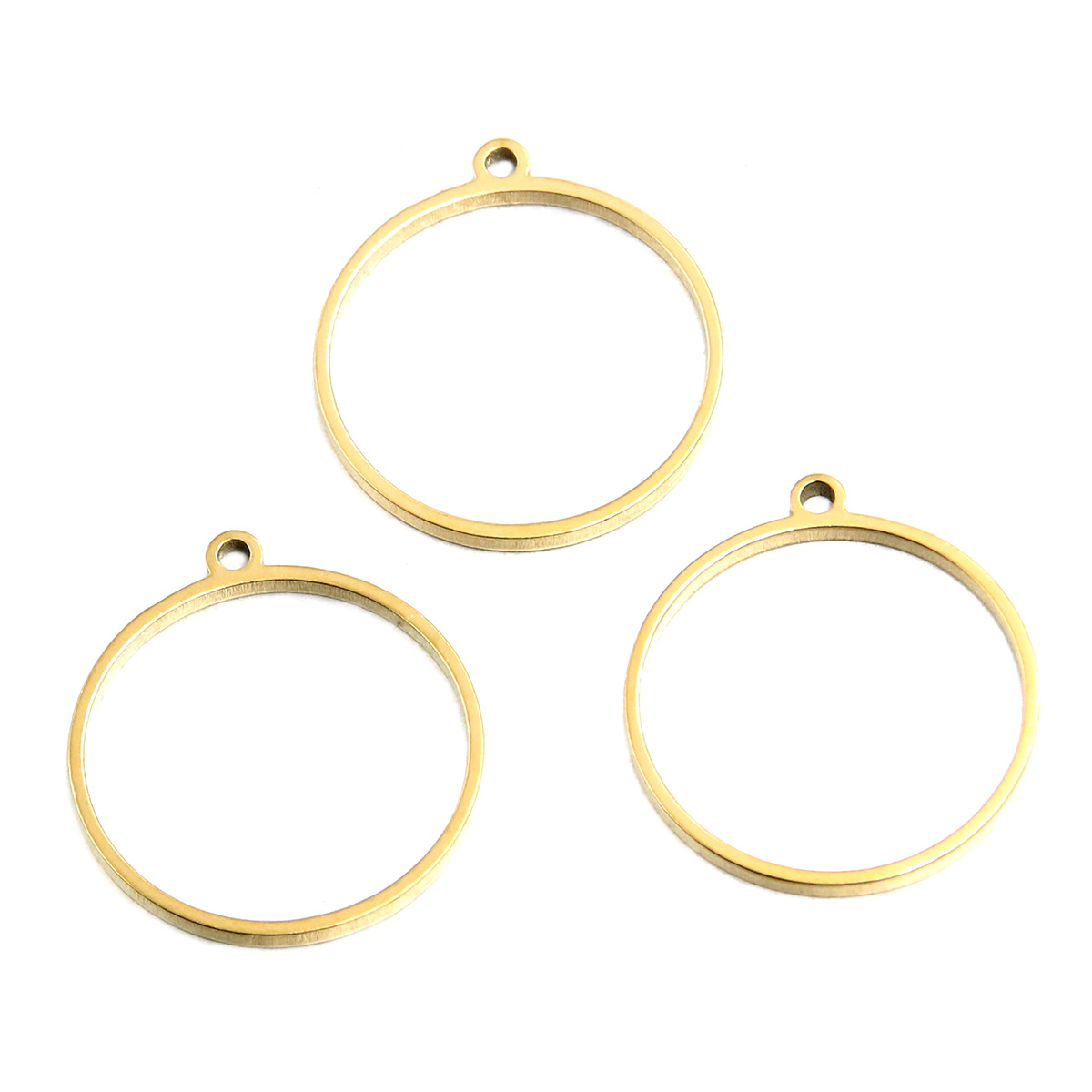 Golden round size 19x21x1.2mm0.6g