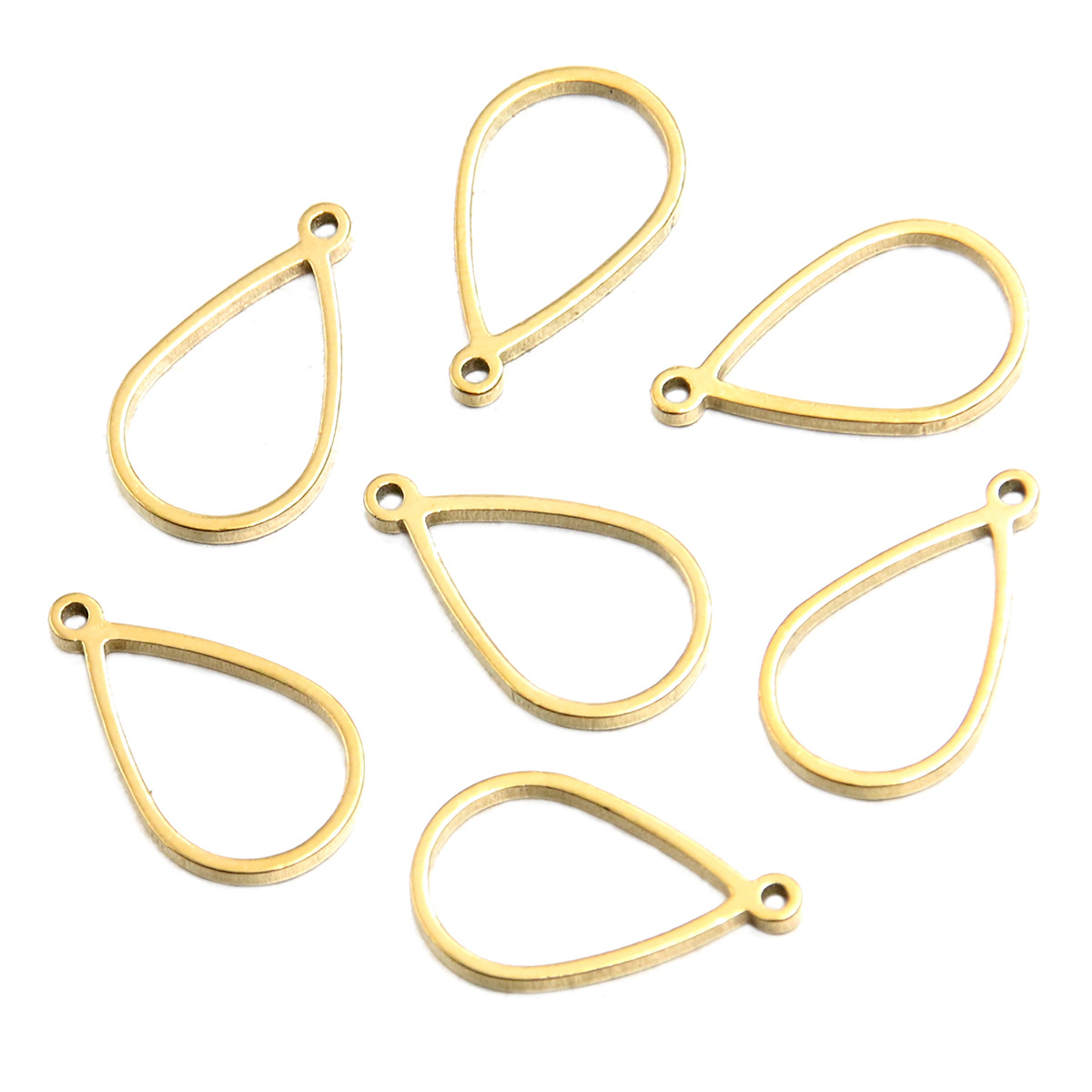 Golden water drop small 10x17x1.2mm0.3g