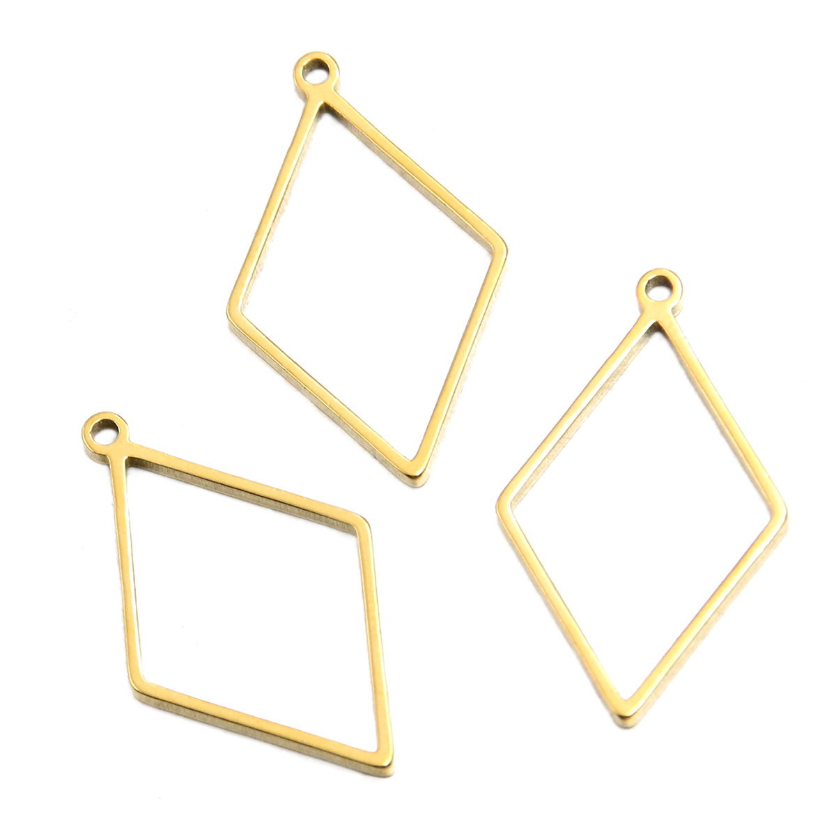 Golden rhombus large 16x28x1.2mm0.5g