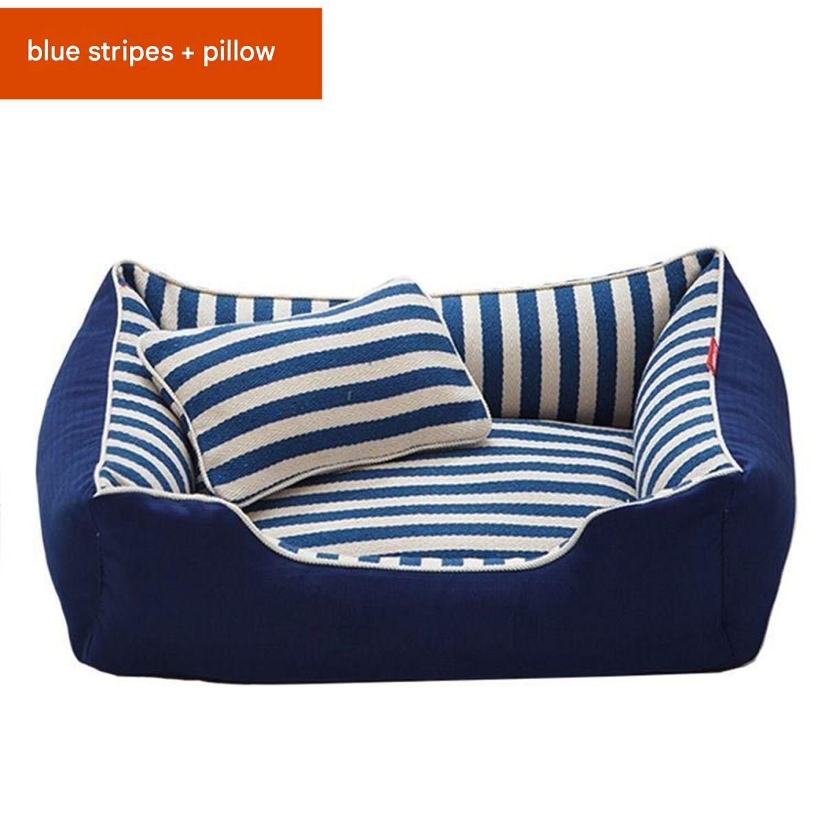 Dog bed with pillow