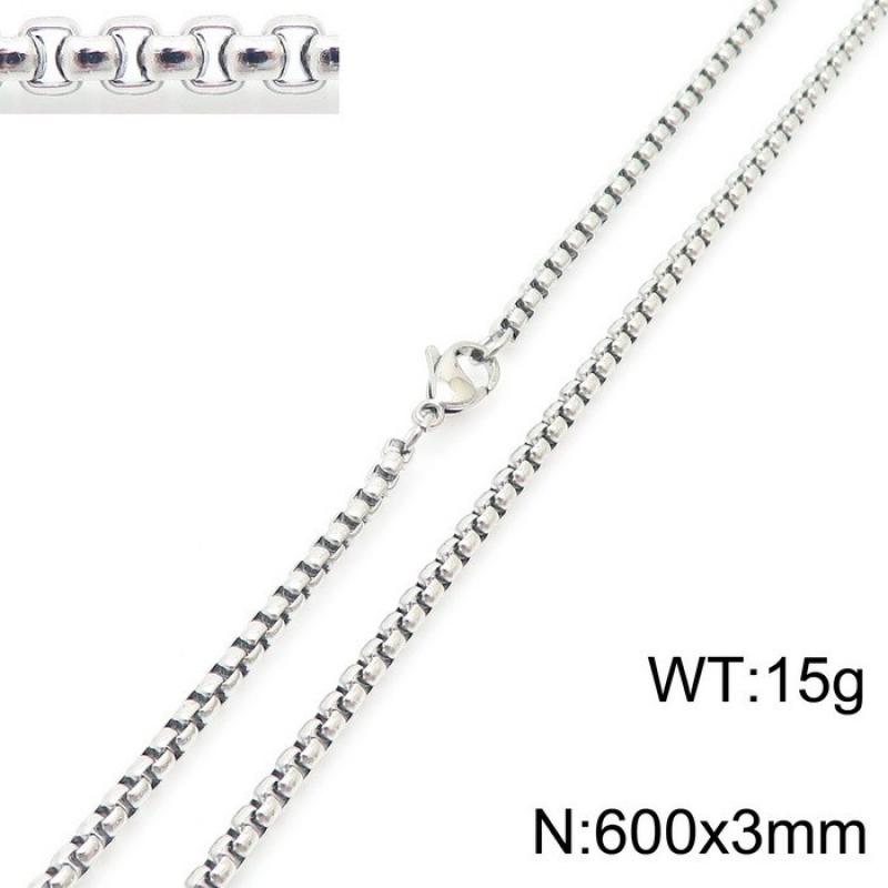5:Steel color square pearl chain kn230408-z