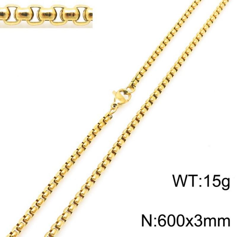 6:Golden square pearl chain kn230411-z