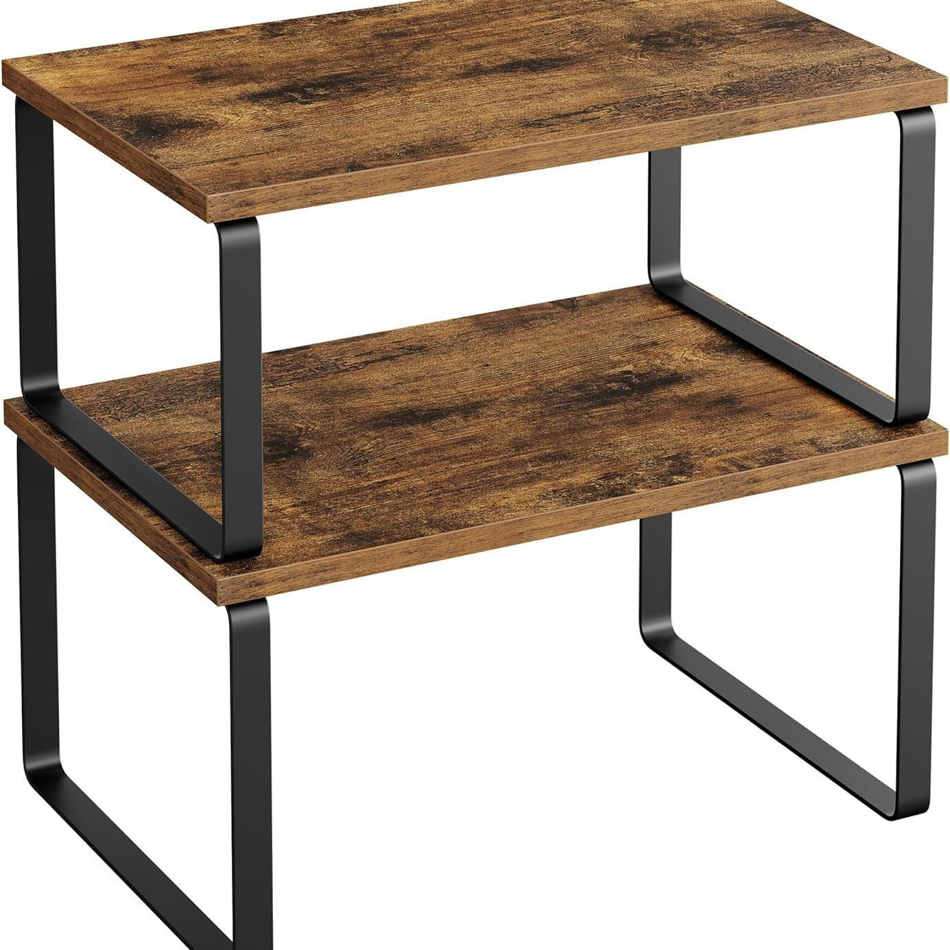 Brown   black iron frame two-piece set