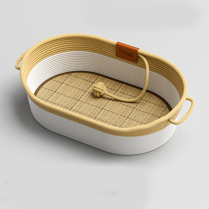 [woven rattan] color matching portable style   mat mat