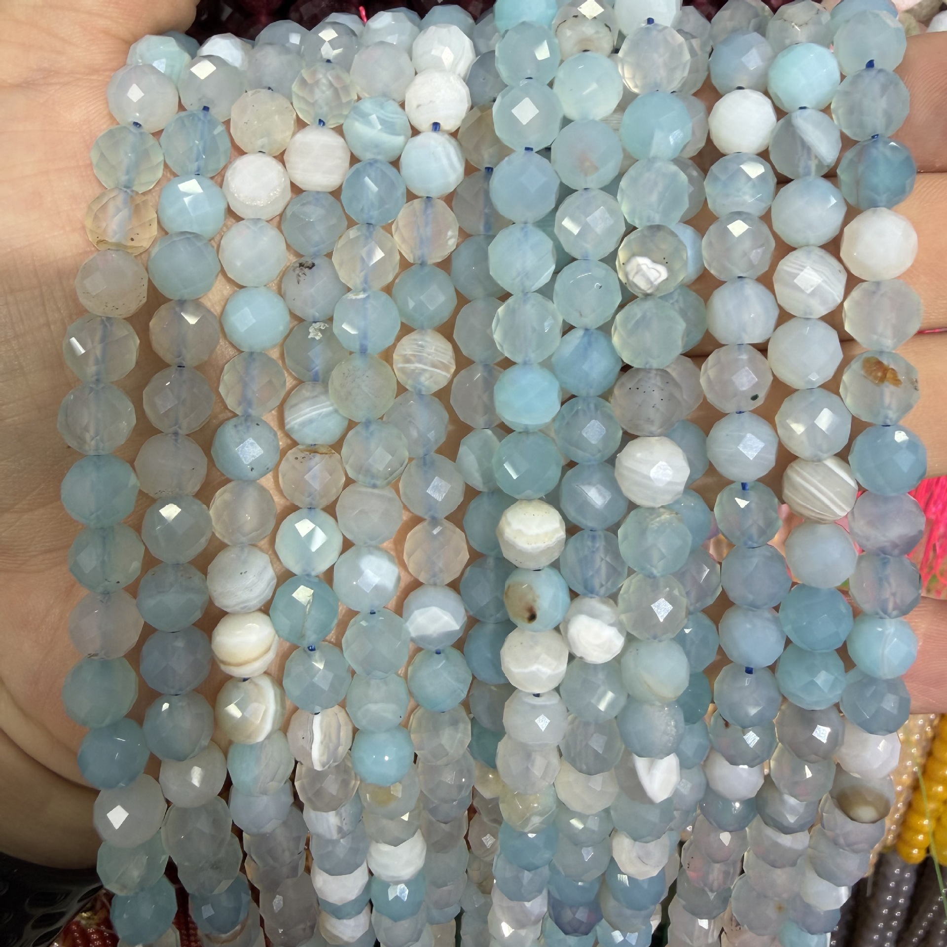 17:water blue lace agate