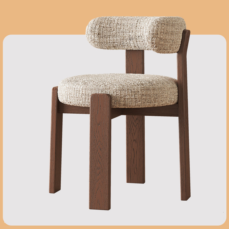 Walnut   light beige chenille (install by yourself)