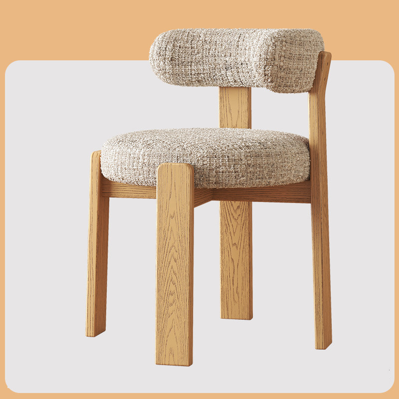 Natural wood color   light beige chenille (diy installation)