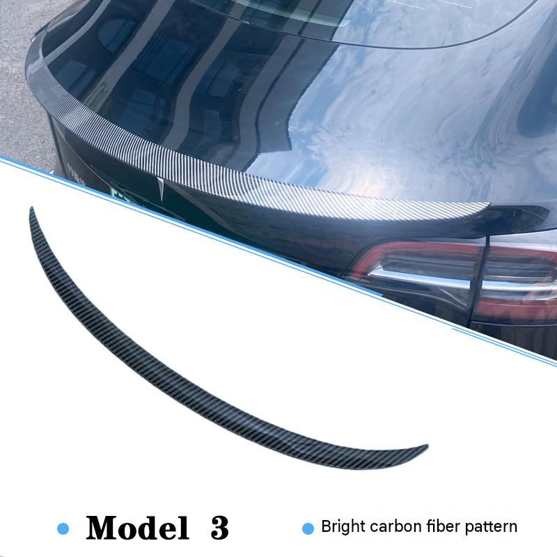 Old model 3 high-performance p version rear wing [glossy carbon fiber pattern]