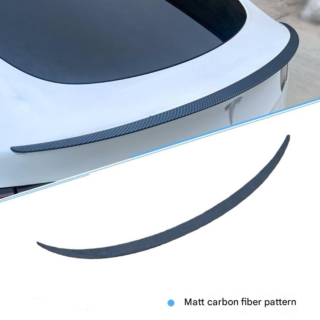 Refreshed model 3 spoiler (2024 ) - matte carbon fiber finish