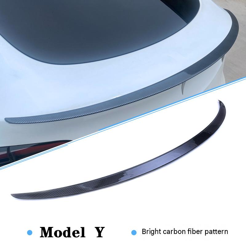 2021-2024 Model Y Performance P Version Spoiler [Glossy Carbon Fiber Texture]