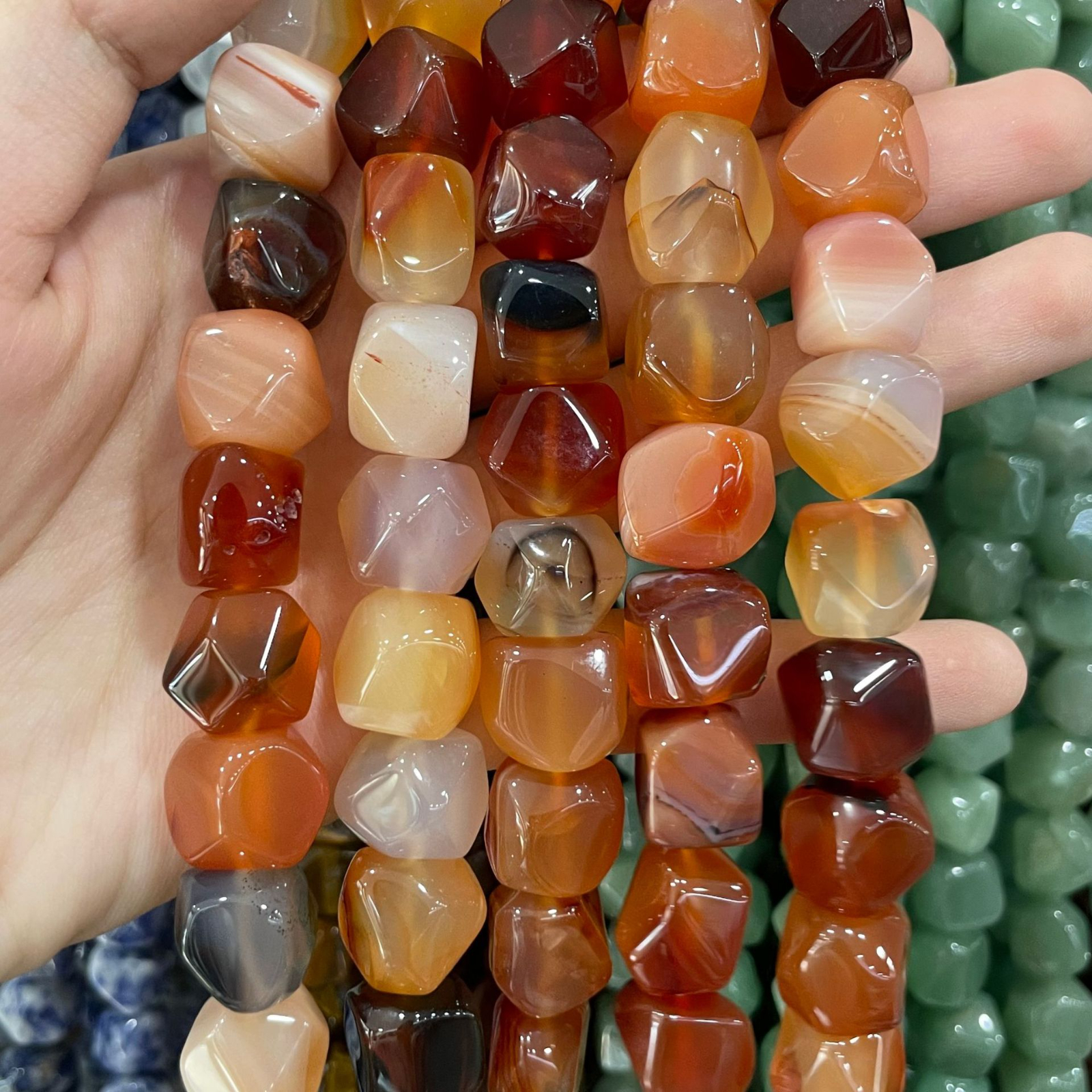 Red Agate 14-16mm