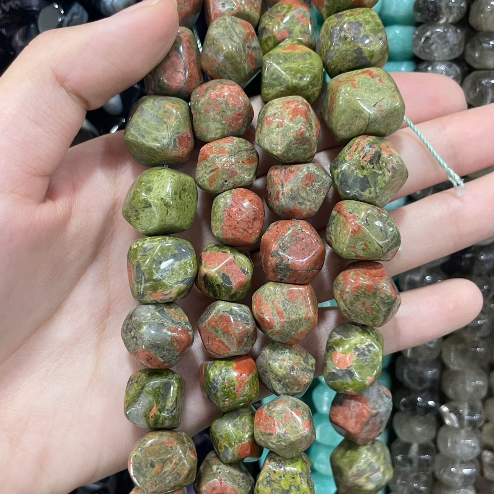 Unakite 14-16mm