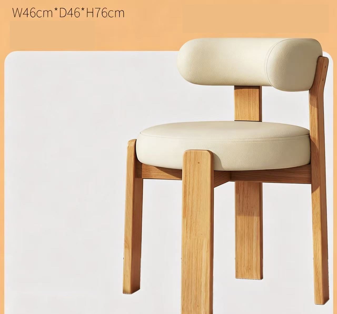 Natural wood color   creamy white cat paw leather (diy installation)