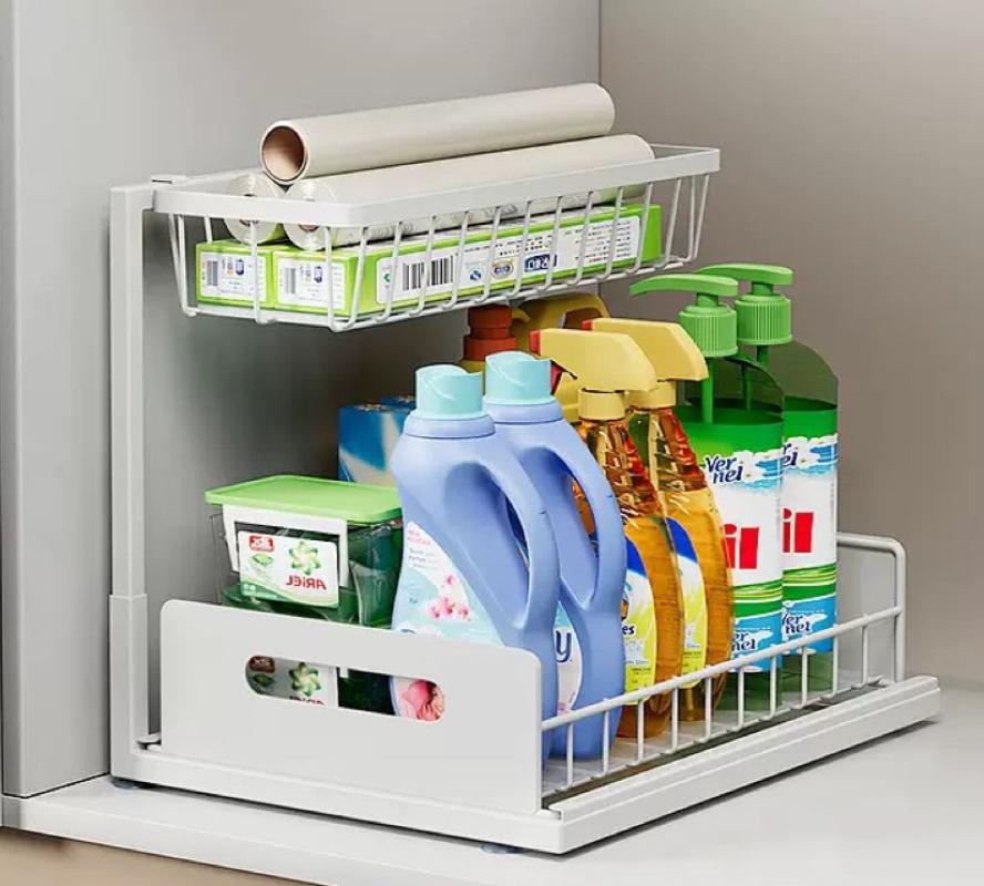 White pull-out rack