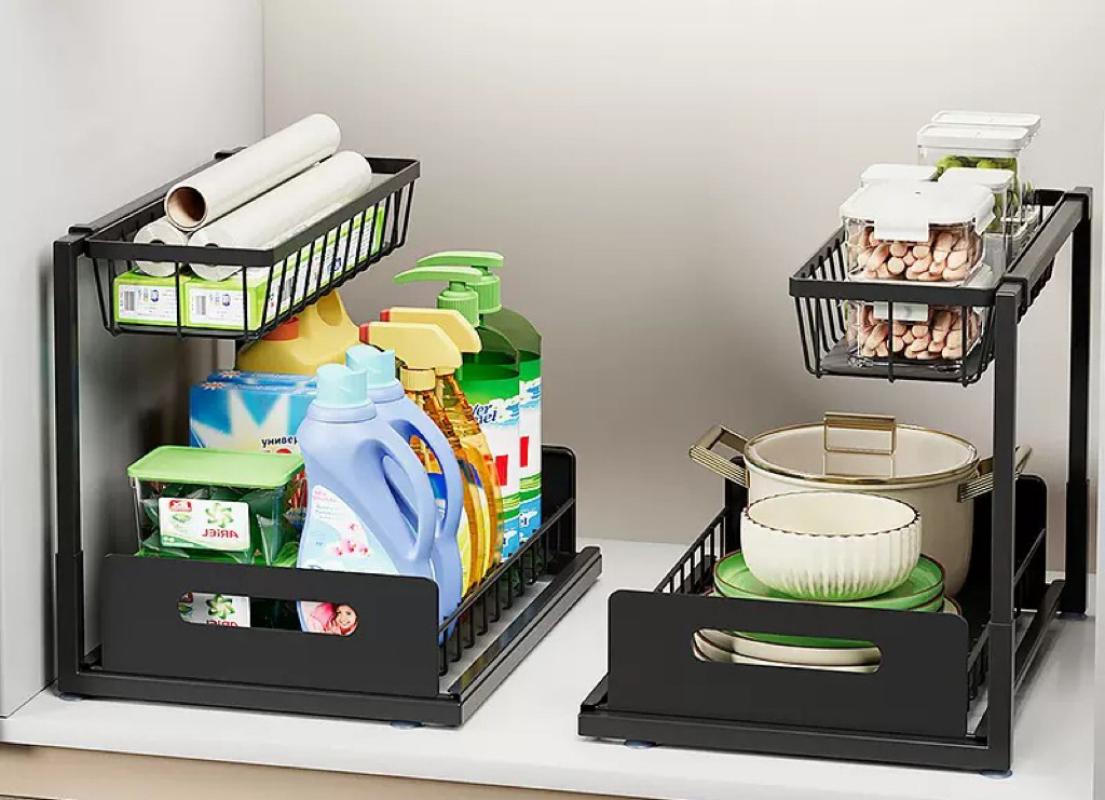 Black pull-out shelf (pack of two)
