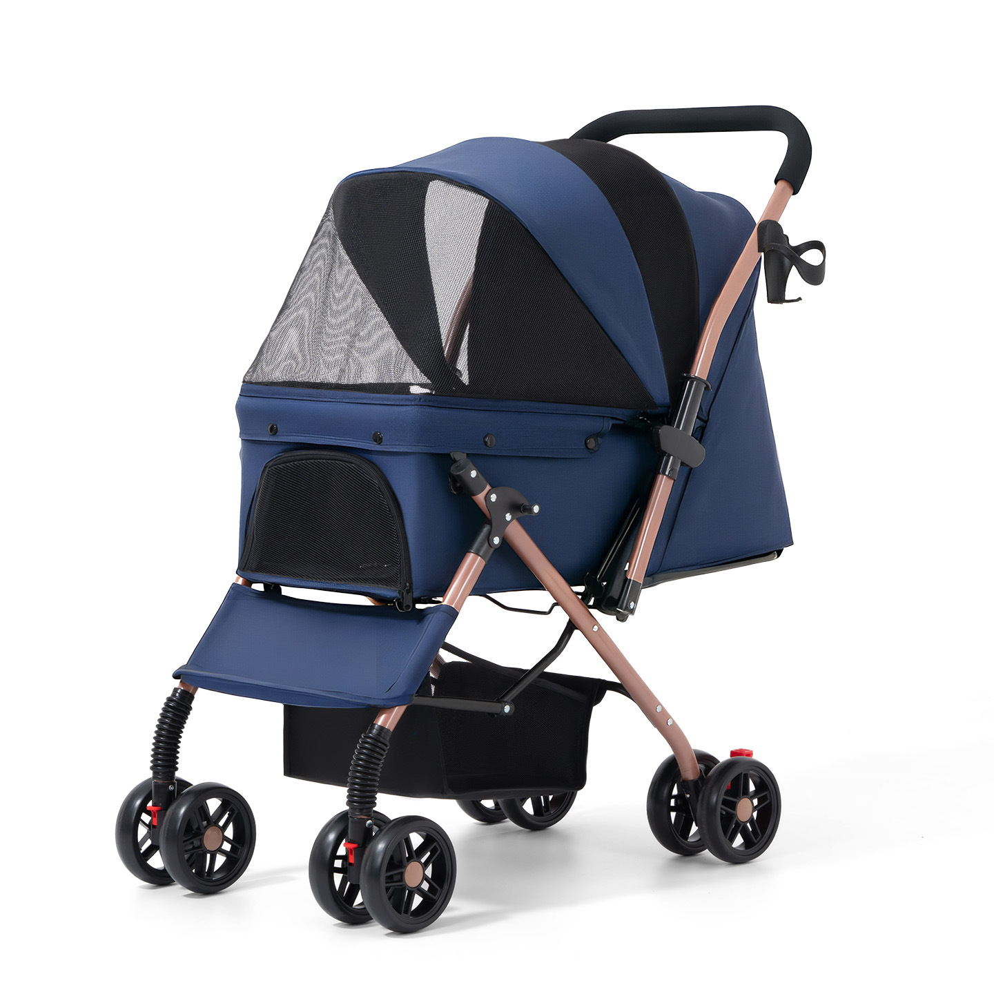 Blue [two-way push, one-click folding]