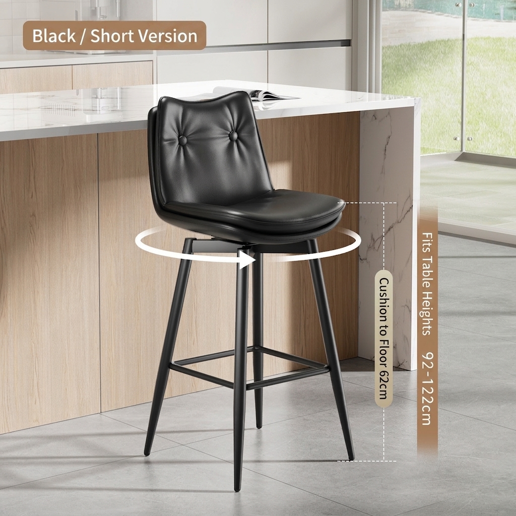 Rotating model - black - sitting height 62cm