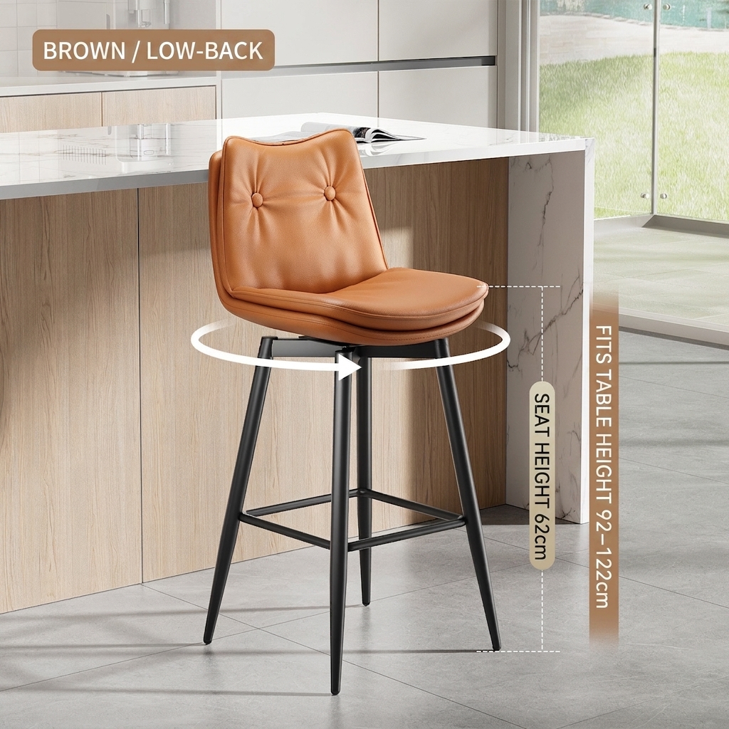 Rotating model-brown-sitting height 62cm