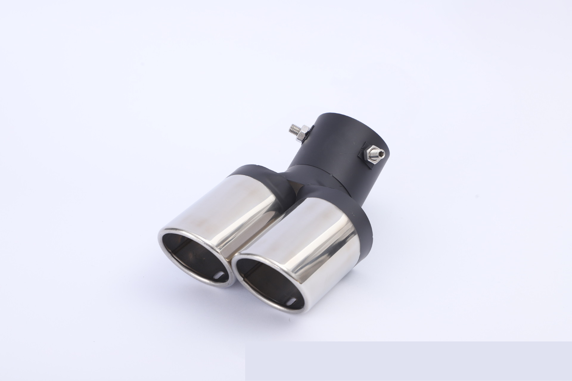 Black silver curved